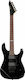 ESP E-II M-II Neck Thru Set Elektrische Gitarre Schwer mit HH Tonabnehmerkonfiguration Schwarz mit Tasche