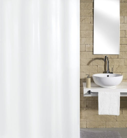Noya Duschvorhang Stoff 180x200cm White