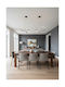 Aca Cleo Pendant Light Black Rail 64x64cm