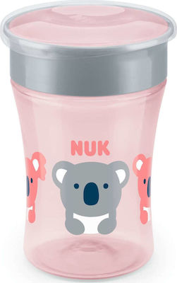 Nuk Παιδικό Ποτηράκι "Magic Cup" από Πλαστικό Ροζ 230ml για 8m+