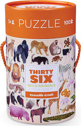 Παιδικό Puzzle Ζώα Της Ζούγκλας για 5+ Ετών 100pcs Crocodile Creek