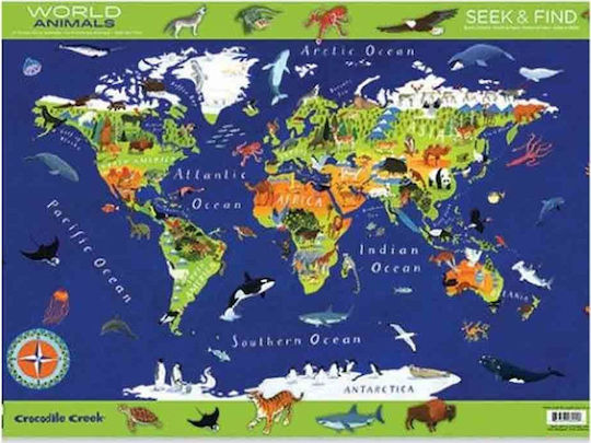 Детски Пъзел Глобус за 6+ години+ Години 200бр Crocodile Creek