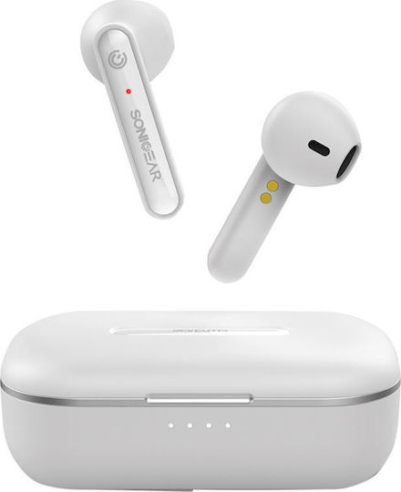 Sonic Gear TWS1 Earbud Bluetooth Handsfree Earphones with Charging Case White