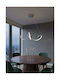 Aca Cleo Pendant Light Silver Rail 64x64cm