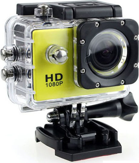 SPC1080 Action Camera Full HD (1080p) Underwater (with Case) with Screen 2" Yellow