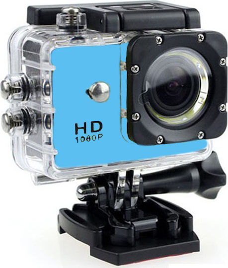 SPC1080 Action Camera Full HD (1080p) Underwater (with Case) with Screen 2" Blue