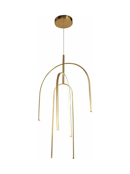 Zambelis Lights Pendant Lamp with Built-in LED Gold