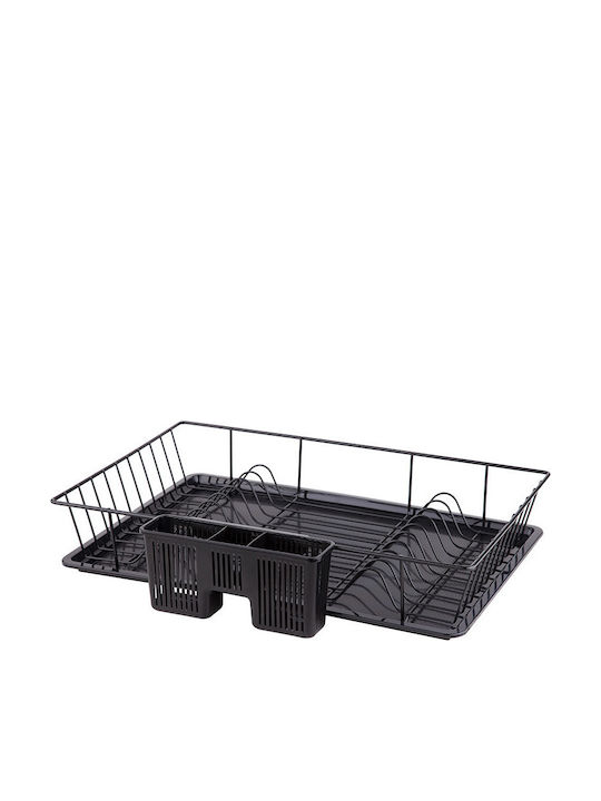 Tekno-Tel Sink Strainer Inox Black 31x49x9cm