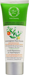 Fresh Line Lemongrass Face Scrub with Orange & Tea Tree 75ml