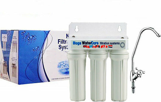Noga NW4323 Wasserfiltrationssystem Unter der Spüle / Zentrale Versorgung Durchmesser ½" mit Wasserhahn