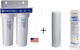 Pentair Duo Wasserfiltrationssystem Unter der Spüle / Zentrale Versorgung mit Ersatzfilter Atlas Filtri CPP110 SX 25 μm, Matrikx CTO 5 μm