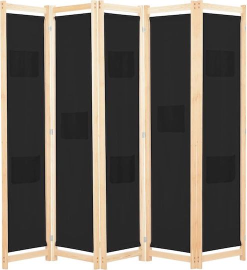 vidaXL Dekorativer Paravent Hölzernes mit 4 Blättern 200x170cm