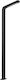 Zambelis Lights Outdoor Floor Lamp Small Post LED 10W with Warm White Light IP54 Black