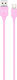 XO NB36 USB 2.0 Cable USB-C male - USB-A Pink 1m
