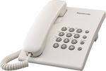 Panasonic Kabelgebundenes Telefon Büro Weiß KX-TS500EXW