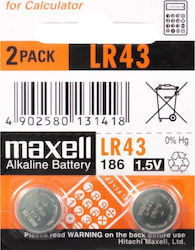 Maxell Αλκαλική Μπαταρία LR43 1.5V Maxell Αλκαλική Μπαταρία LR43 1.5V