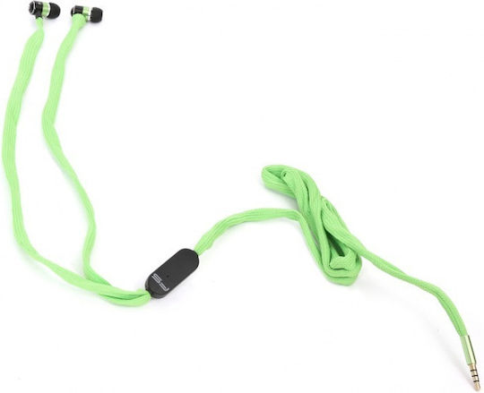 Omega Freestyle Lace In-ear Handsfree με Βύσμα 3.5mm Πράσινο