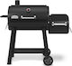 Broil King Smoke Offset XL Неръждаем Скара на дървени въглища с Капак, Термометър и Пушилня 81.28брx49бр
