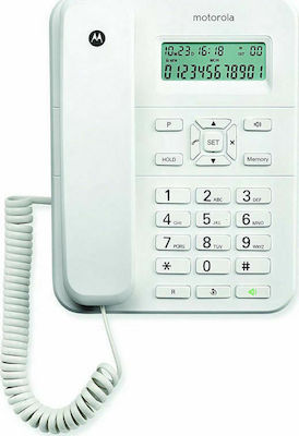 Motorola CT202 Електрически телефон Офис Бял