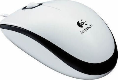 Logitech M100 Wired Mouse White