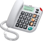 MaxCom KXT480 Office Corded Phone for Seniors White