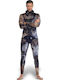 Omer Mix 3D Shaved Wetsuit Jacket With Chest Pad For Speargun Brown Camouflage 7mm