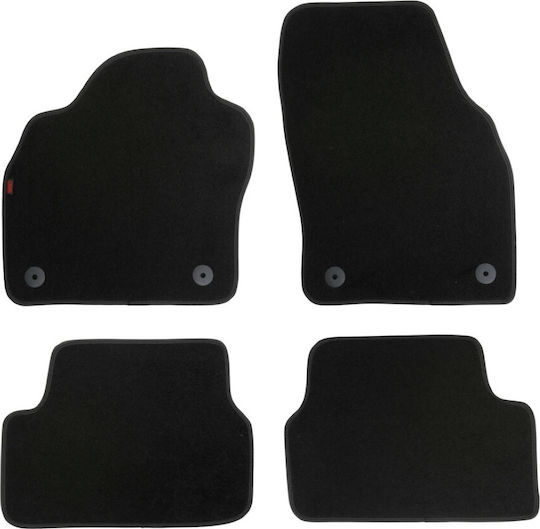 Lampa Set of Front and Rear Mats 4pcs for Audi A1 SPORTBACK 5D 11/2018+ Black
