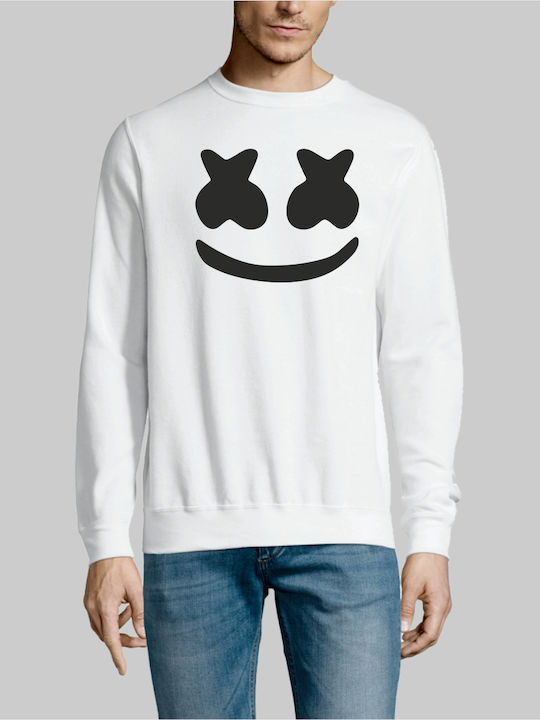 Marshmello dj SWEATSHIRT - WHITE