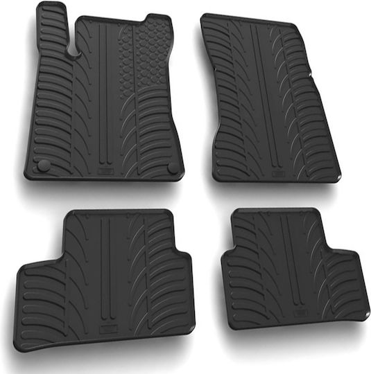 Lampa Set of Front and Rear Mats 4pcs Tray Type for Mercedes-Benz CLA Class 2019 Black