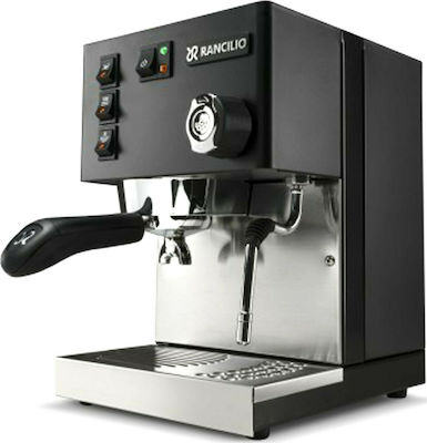 Rancilio Silvia Μηχανή Espresso 1300W Πίεσης 15bar Black Limited Edition