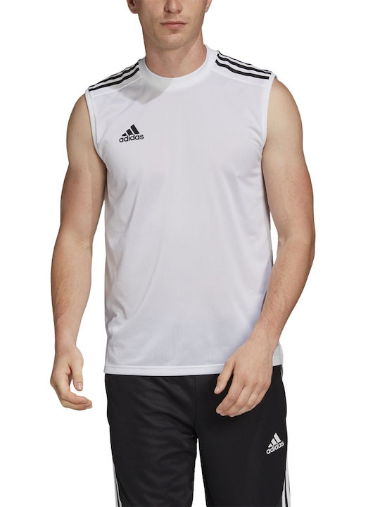 Adidas Condivo 20 Ανδρική Μπλούζα Αμάνικη Λευκή
