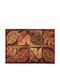 Silk Fashion Entrance Mat Carpet with Anti-slip Backing 3 Brown 80x50cm