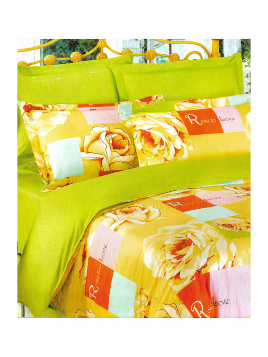 Silk Fashion Duvet Cover Set Cotton Double with...