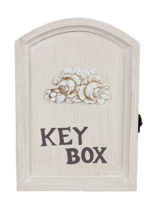 Homeplus Wall Key Holder Wooden 17.5x5x24.5cm