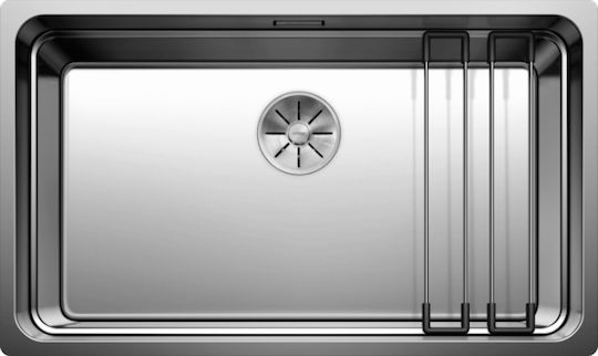 Blanco Etagon 700-U 524270 Drop-In Spüle Inox Satiniert B73xT46cm Silber