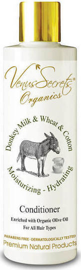 Venus Secrets Donkey Milk & Wheat & Cotton Haarspülungen Feuchtigkeit & Pflege 250ml