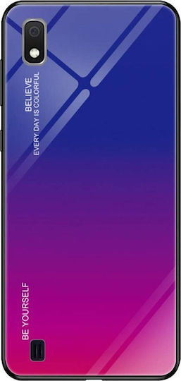 Hurtel Gradient Glass Coperta din spate Plastic Violet (Galaxy A10)