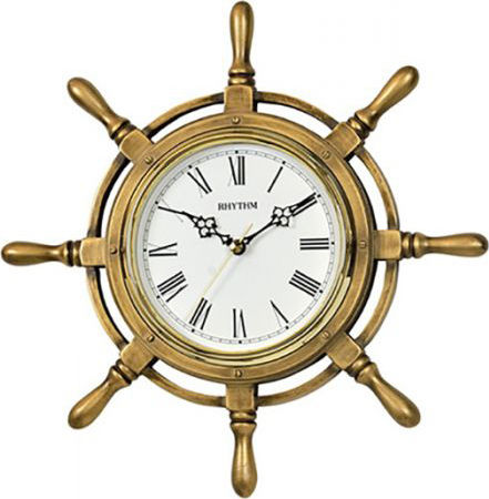 Rhythm Wanduhr Kunststoff Gold