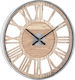 Bizzotto Ticking Wall Clock Metallic Beige Ø60cm