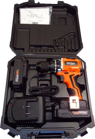 Kraft & Dele KD-1728 Șurubelniță cu percuție Mașină de găurit Baterie 20V 1x1.5Ah KD1728