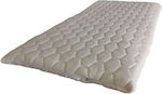 Strom Eco Semi Double Foam Mattress Topper Foam 3+ Aloe Vera with Aloe Vera & Removable Cover 110x200cm