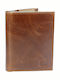Leather Men's Wallet with RFID Cards Cognac