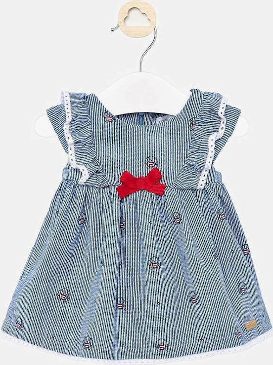 Mayoral Kids Dress Sleeveless Blue