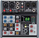 Soundsation Miomix 204FX MIOMIX-204FX Αναλογική Κονσόλα 6.0 Καναλιών με Phantom Power & 2 Εισόδους XLR