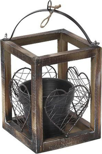 Espiel Саксия Дърво Кафяв 11.5x11.5x16.5εκ.
