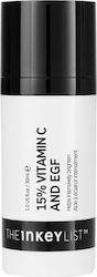 The Inkey List 15% Vitamin C & Egf Serum Face w...