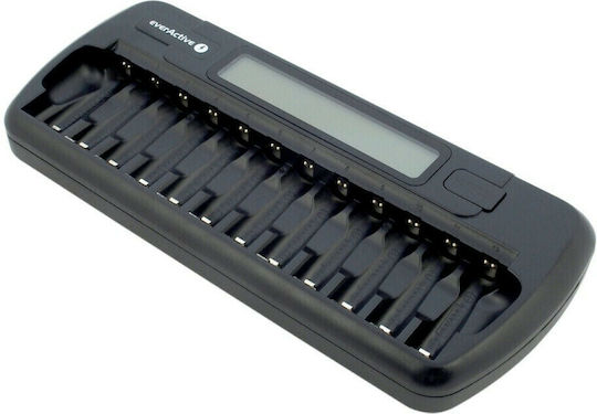 everActive NC-1200 Ladegerät 12 Batterien Ni-Cd/Ni-MH Größe AA/AAA