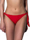 Bluepoint Bikini Alunecare cu Șnururi Roșu