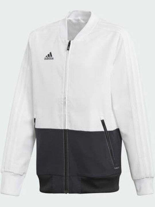 Adidas Athletic Kids Cardigan White Condivo 18 Presentation Jacket