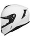 GP4 Plain Weißer Full-Face-Motorradhelm ECE 22.05 1400 g